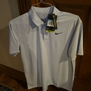 Nike golf shirt. NWT. Aqua blue.
